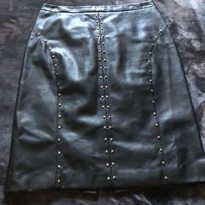 Size 10 Black Pleather skirt
